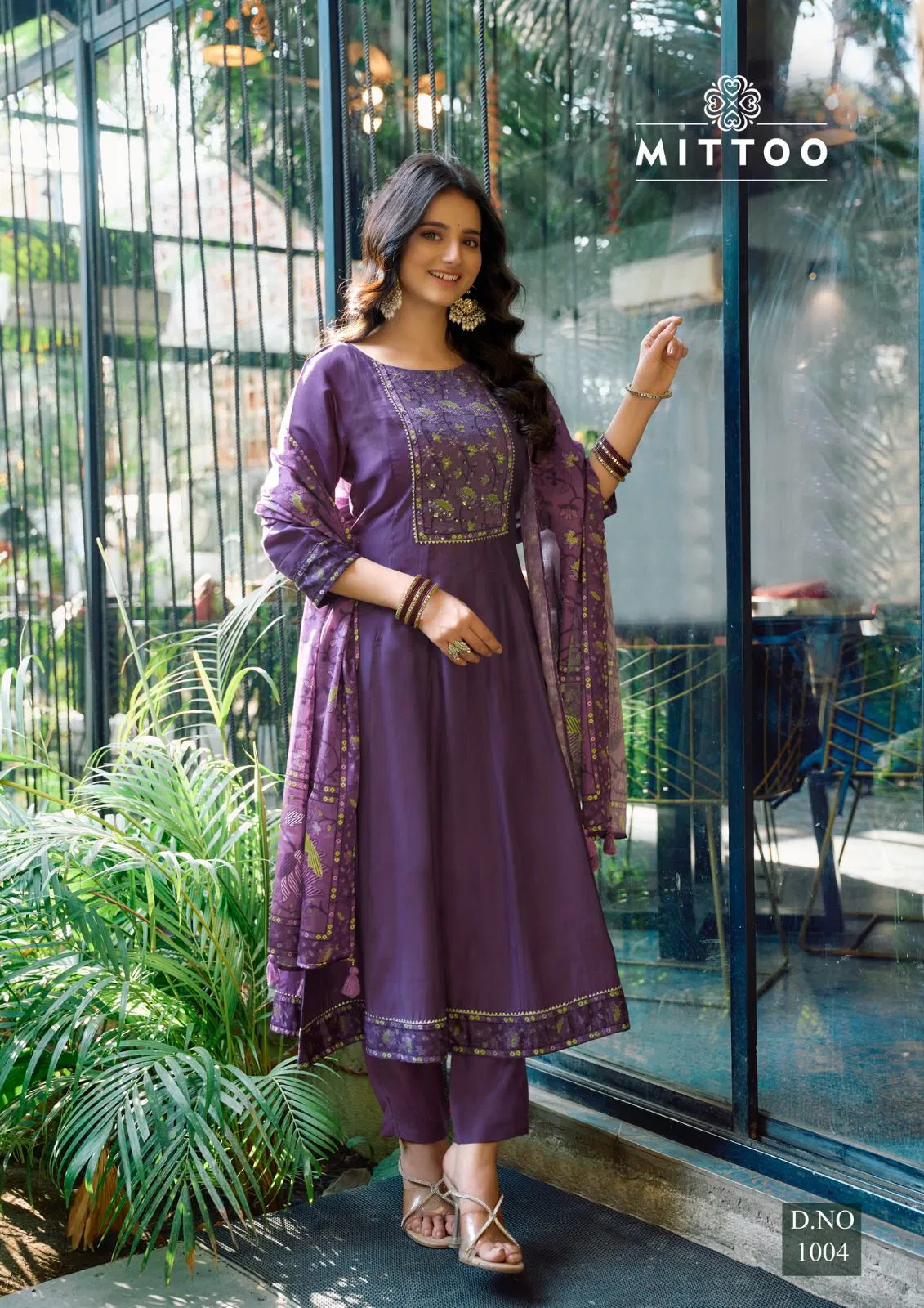 Muskaan By Mittoo Modal Silk Kurti With Bottom Dupatta Suppliers In India